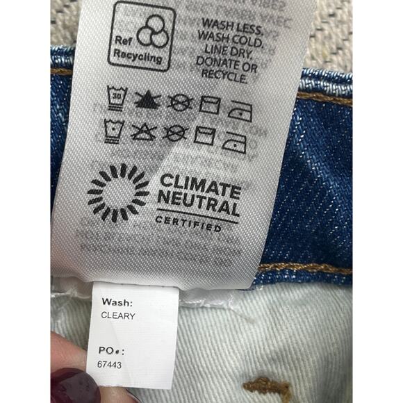 Reformation Jeans Wilder High Rise Wide Leg Jeans Rigid denim, clearly, size 29 - Picture 13 of 14